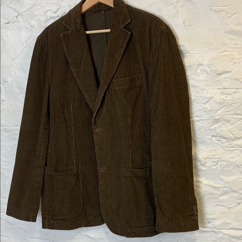Vintage Balmain Chocolate Brown Corduroy  Men's Blazer Poetcore Perfection